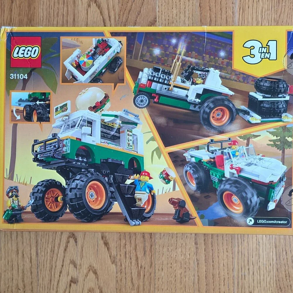 LEGO Creator 3-in-1 Monster Burger Truck | Retired #31104 NEW - Picture 2 of 3